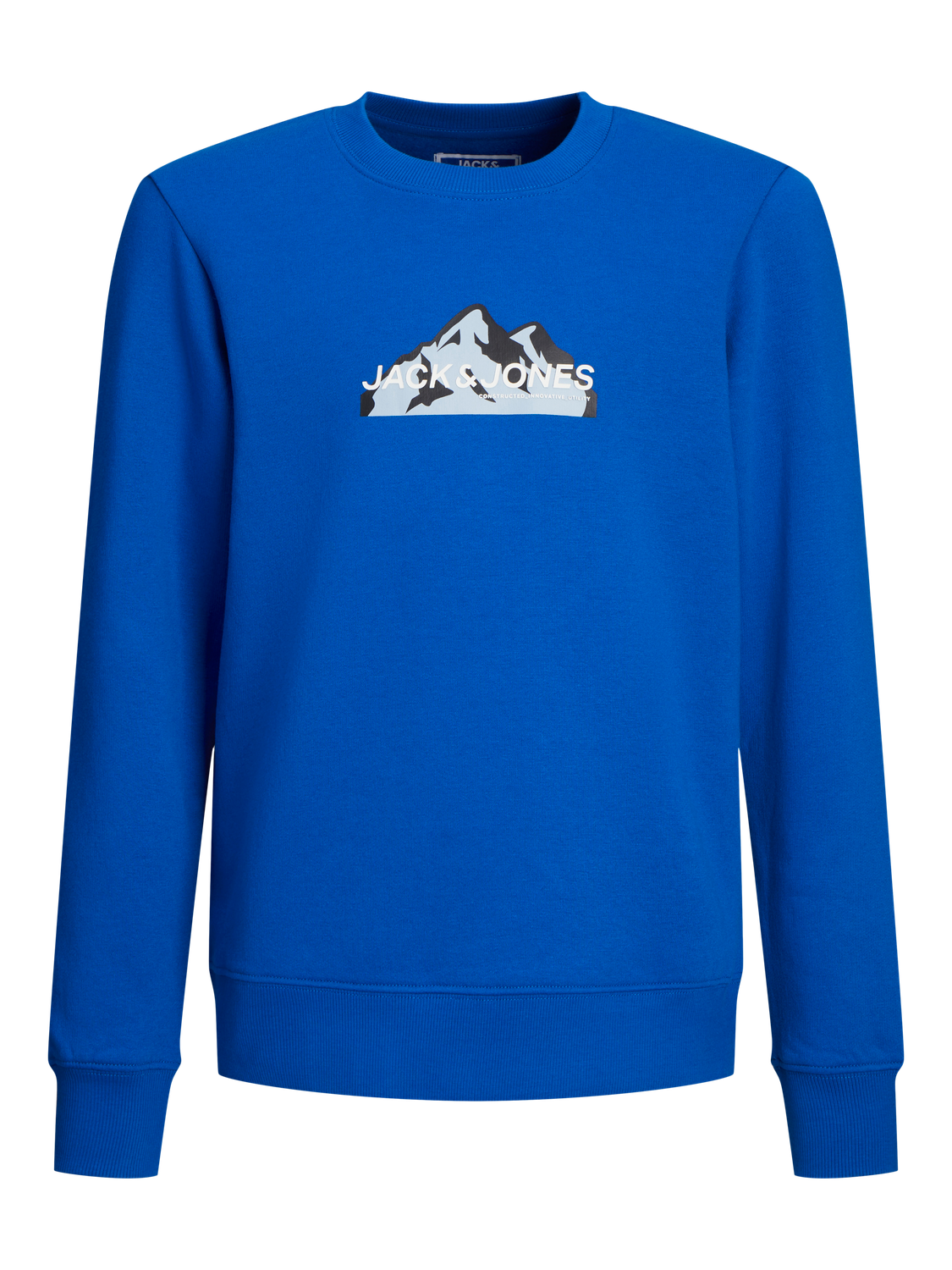 Jack & Jones Logo Sweatshirt med rund hals Til drenge -Lapis Blue - 12263372