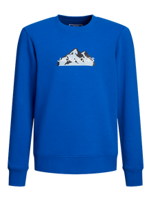 Jack & Jones Logo Sweatshirt mit Rundhals Für jungs -Lapis Blue - 12263372