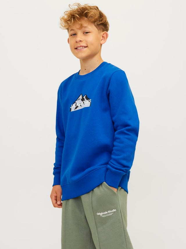 Jack & Jones Logo Sweatshirt mit Rundhals Für jungs - 12263372