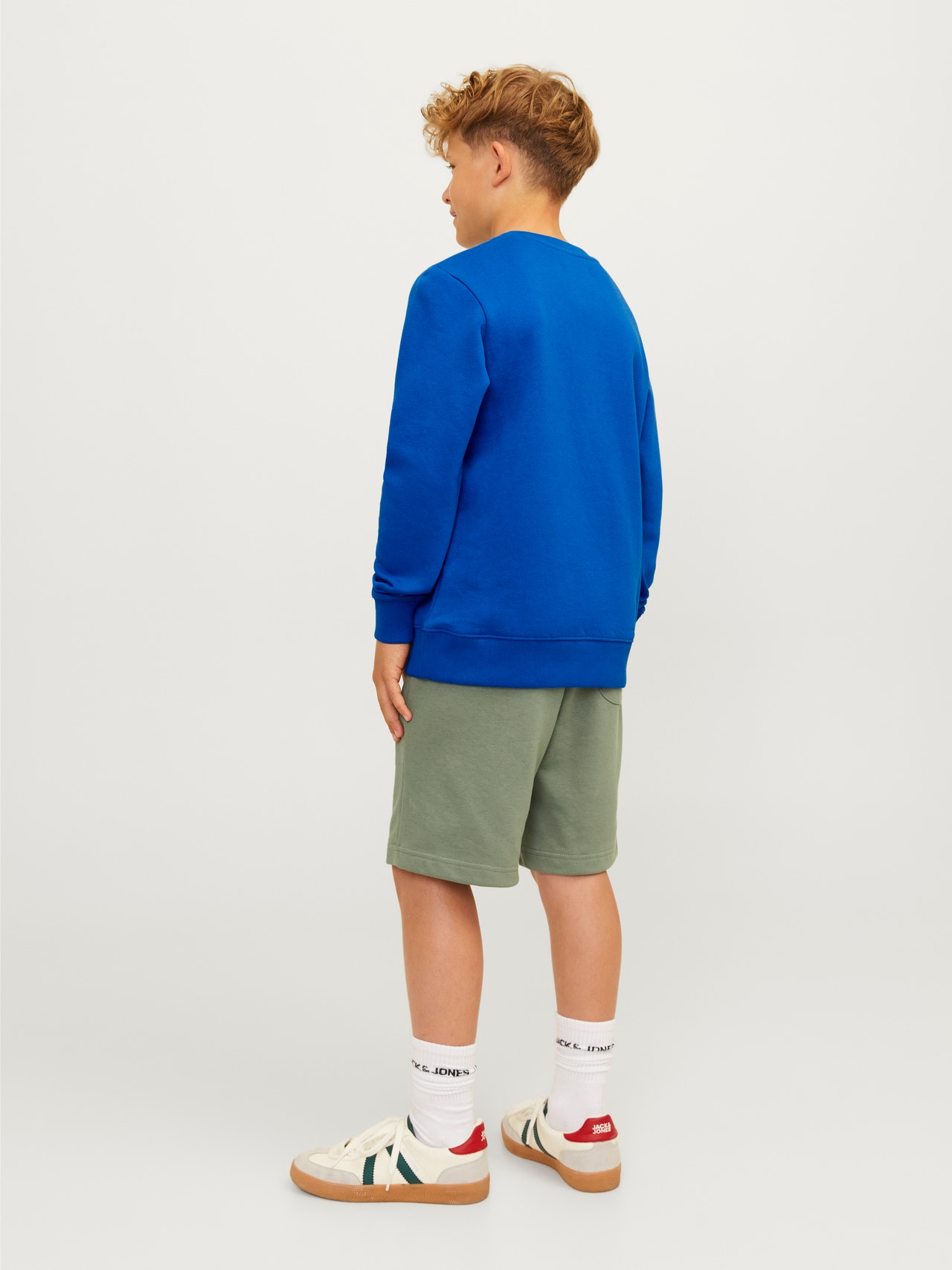 Jack & Jones Logo Crew neck Sweatshirt For boys -Lapis Blue - 12263372