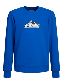 Jack & Jones Logotipas Apatinis prakaituojantis megztinis Mini -Lapis Blue - 12263373
