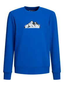 Jack & Jones Logo Sweatshirts Mini -Lapis Blue - 12263373