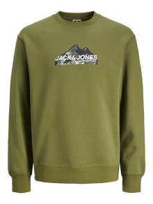 Jack & Jones Logotipas Apatinis prakaituojantis megztinis Mini -Cypress - 12263373