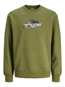 Jack & Jones Minipituinen Logo Svetari -Cypress - 12263373