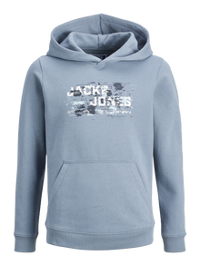Jack & Jones Logo Kapuzenpullover Junior -Flint Stone - 12263378