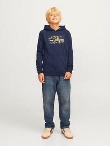 Jack & Jones Junior Logo Huppari -Navy Blazer - 12263378