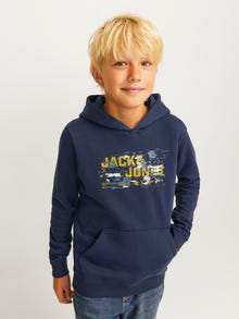 Jack & Jones Junior Logo Huppari -Navy Blazer - 12263378