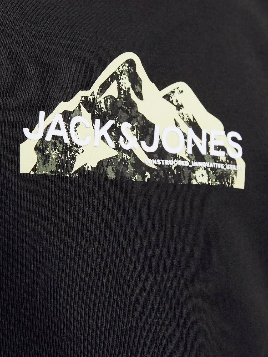 Jack & Jones Hagyományos Kerek nyak Mini Póló -Black - 12263388