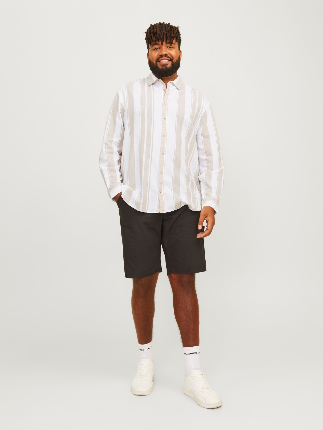 Jack & Jones Plus Size Comfort Fit Skjorte -White - 12263435