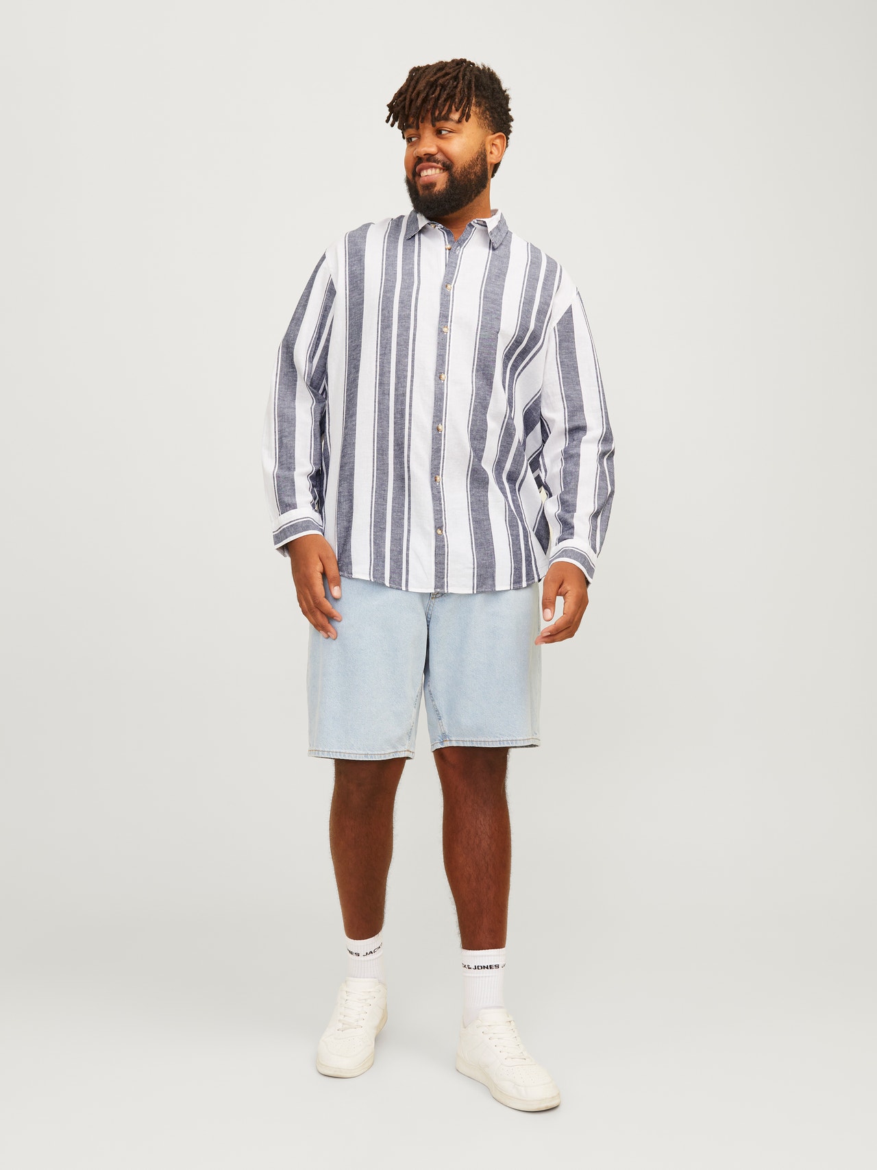 Jack & Jones Plus Size Comfort Fit Shirt -Navy Blazer - 12263435