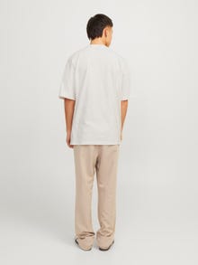 Jack & Jones Nyomott mintás Környak Trikó -Egret - 12263519