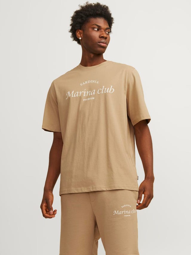 Jack & Jones Nyomott mintás Környak Trikó - 12263519