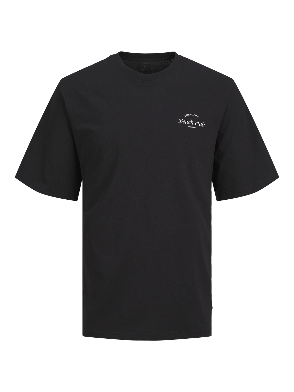 Jack & Jones Tryck Rundringning T-shirt -Black Onyx - 12263520