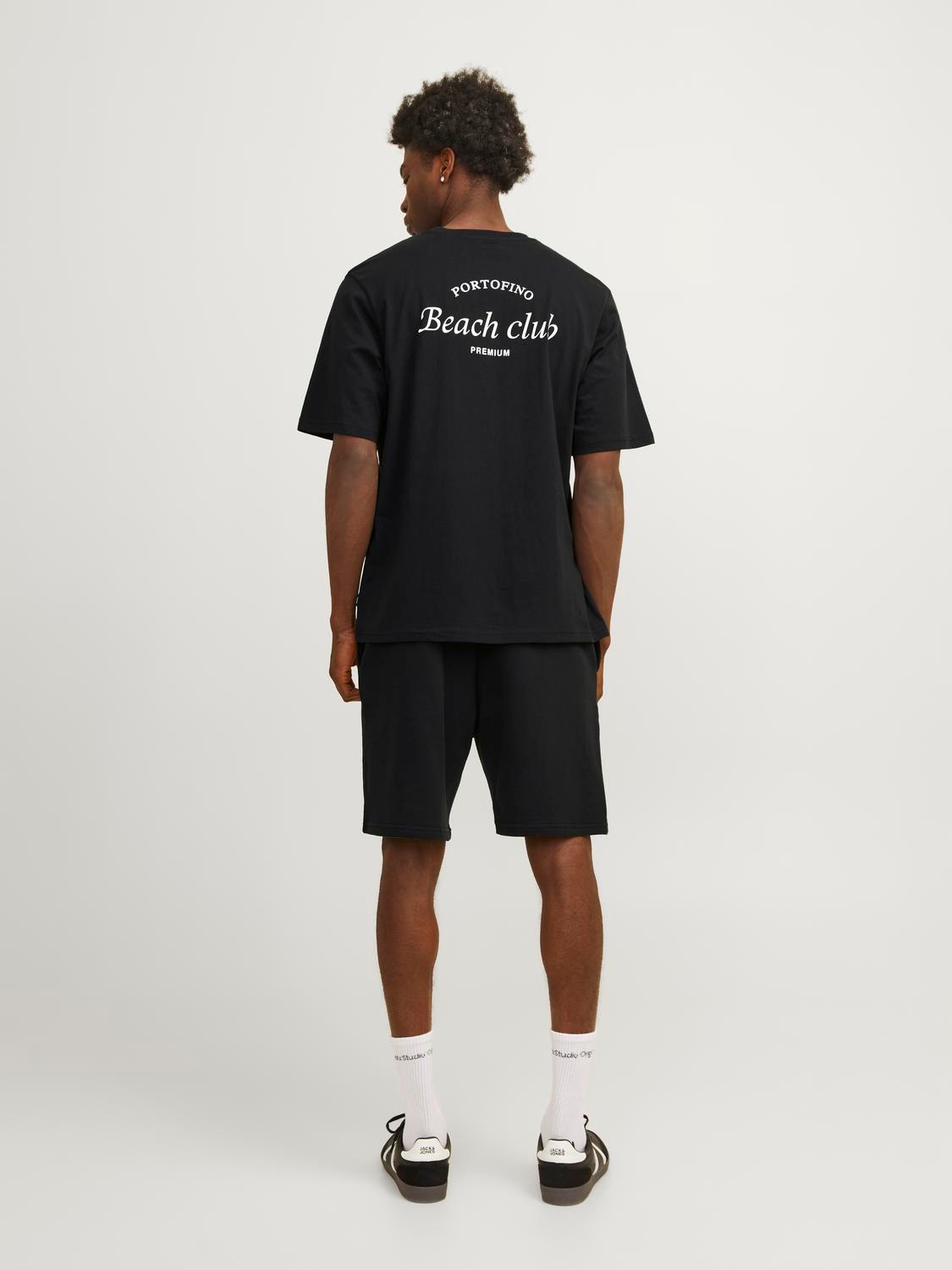 Jack & Jones Gedrukt Ronde hals T-shirt -Black Onyx - 12263520