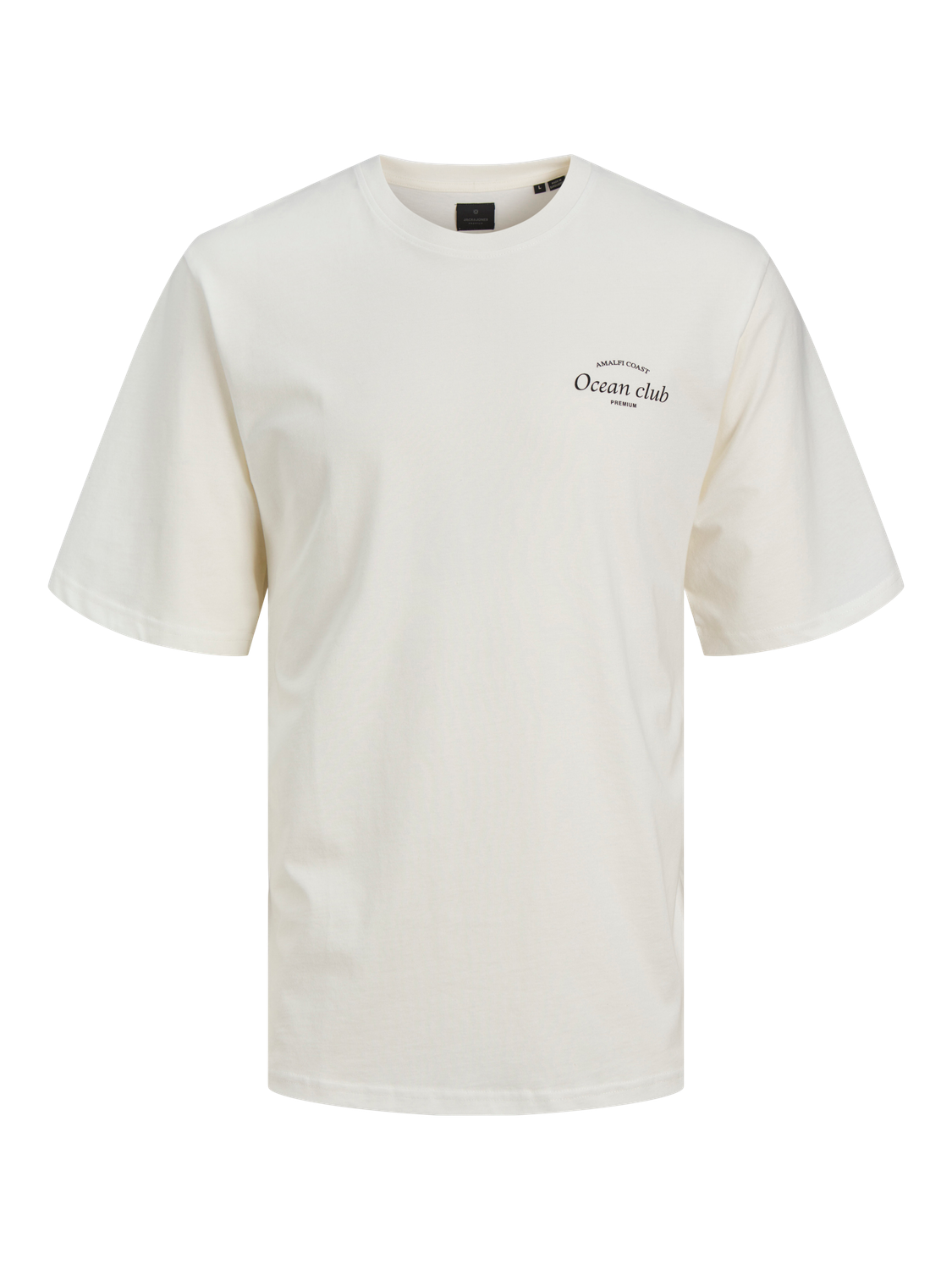 Jack & Jones Tryck Rundringning T-shirt -Egret - 12263520