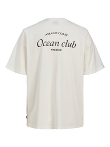 Jack & Jones T-shirt Estampar Decote Redondo -Egret - 12263520