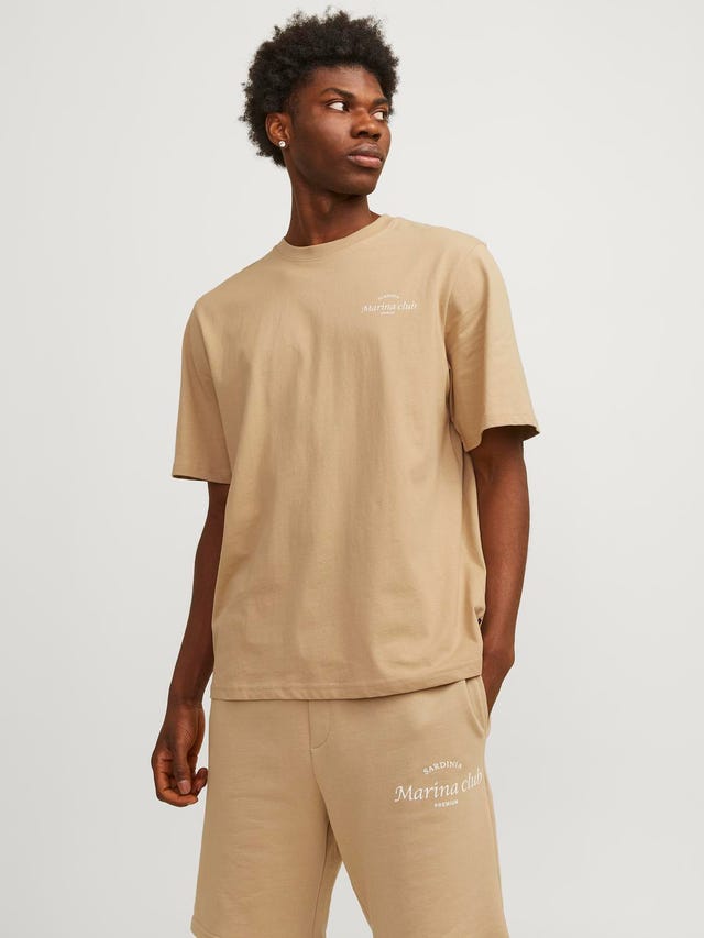 Jack & Jones Nyomott mintás Környak Trikó - 12263520