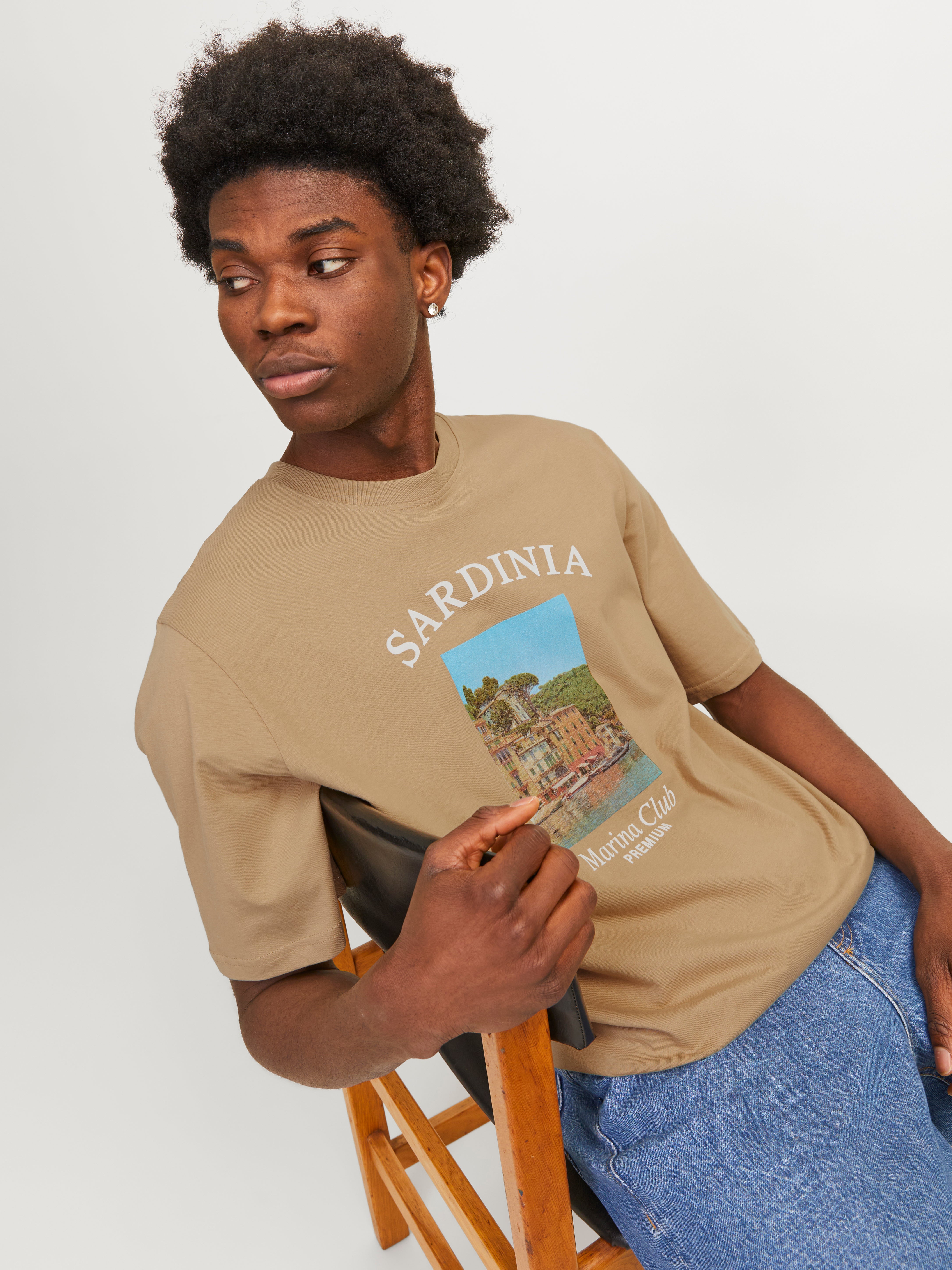 Printed T-shirt | Beige | Jack & Jones®