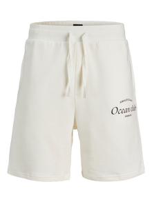 Jack & Jones Loose Fit Sweat shorts -Egret - 12263523