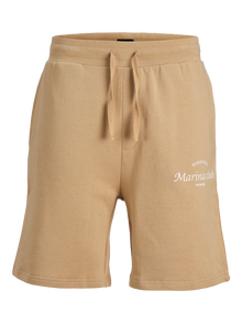 Jack & Jones Loose Fit Sweatstof shorts -Travertine - 12263523