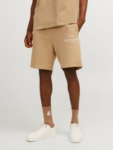 Jack & Jones Loose Fit Melegítő rövidnadrág -Travertine - 12263523