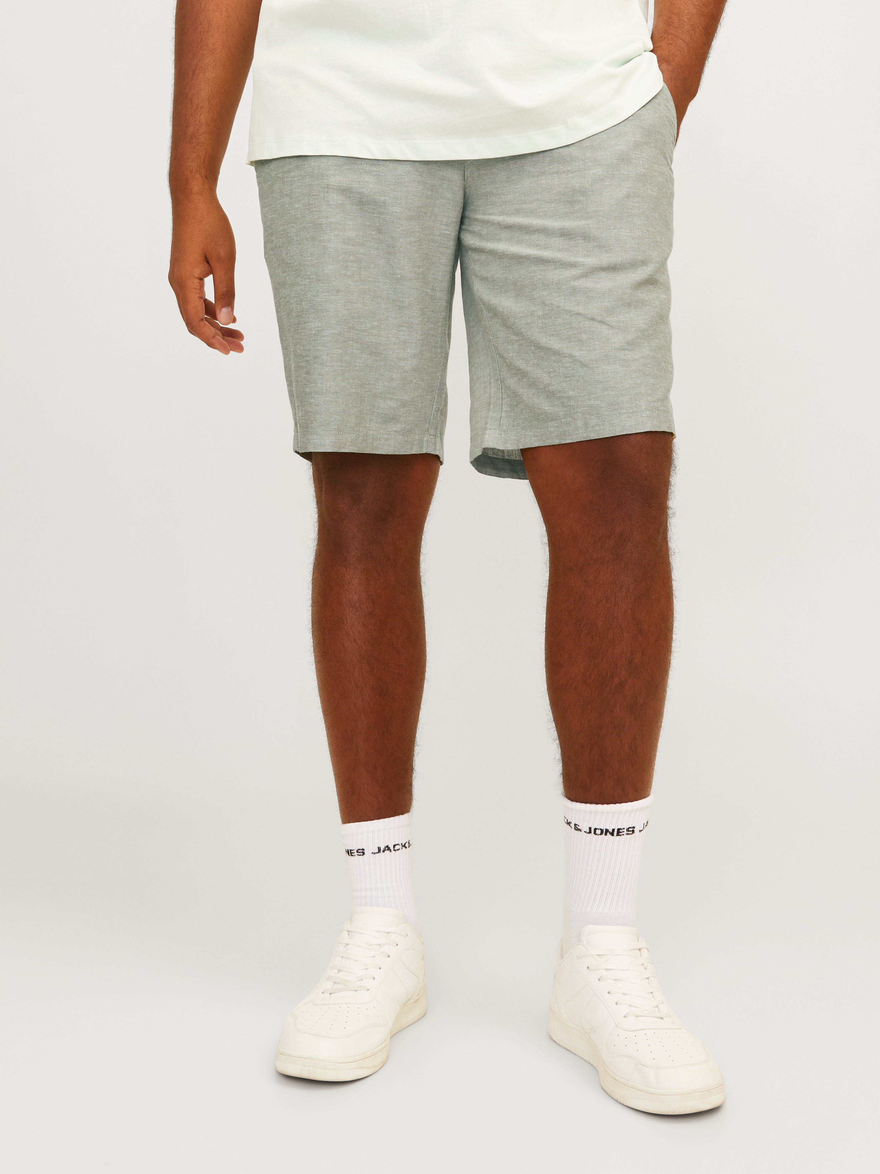 Plus Size Tapered Fit Chino Shorts