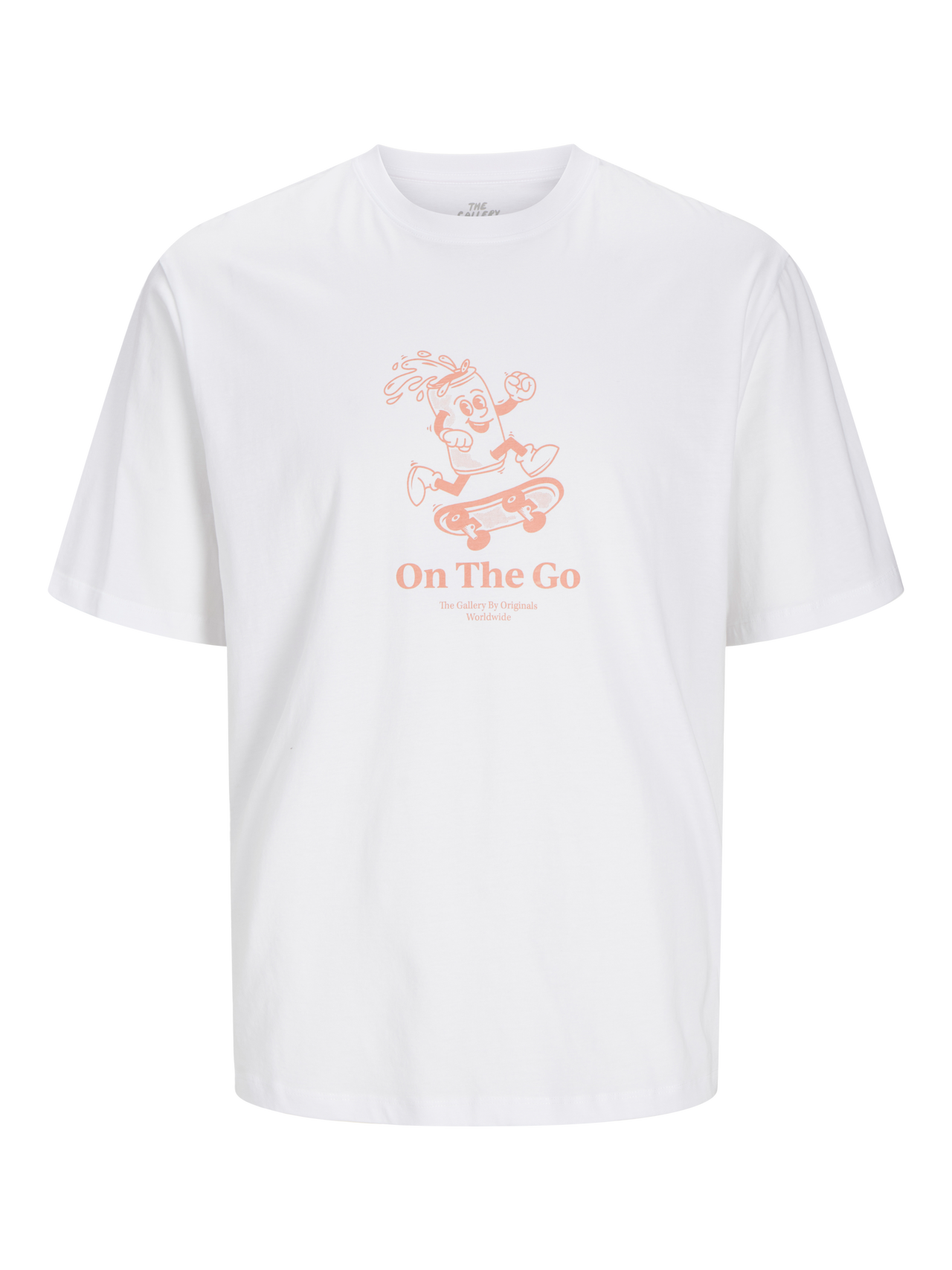 Jack & Jones Tryck Rundringning T-shirt -Bright White - 12263604