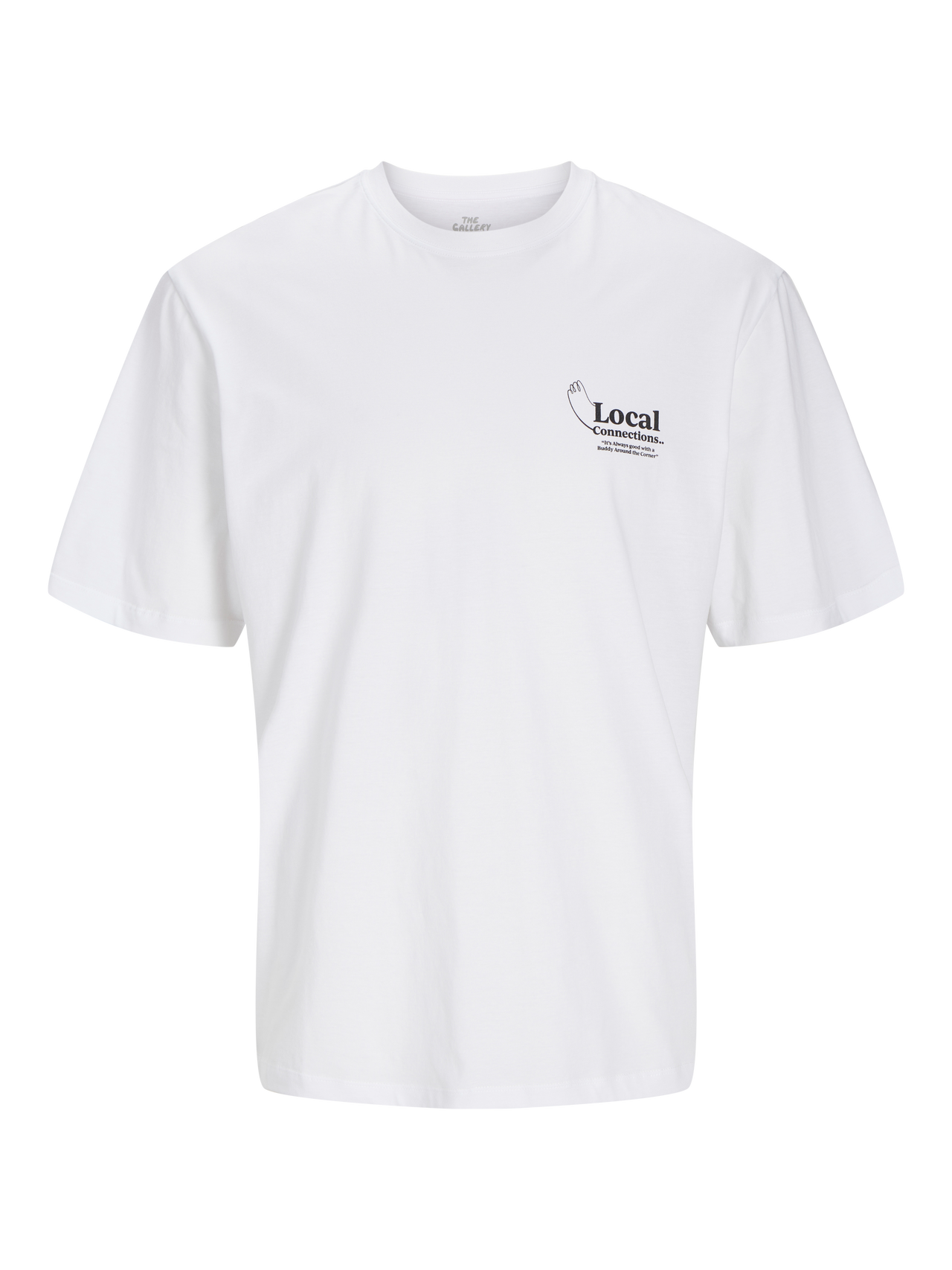 Jack & Jones Painettu Pyöreä pääntie T-paita -Bright White - 12263606