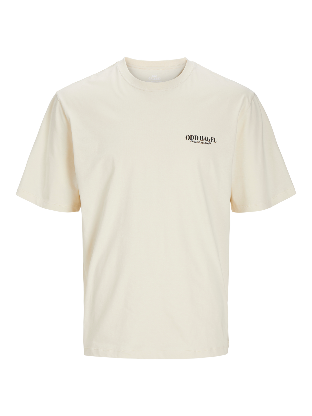 Jack & Jones Printet Crew neck T-shirt -Buttercream - 12263606