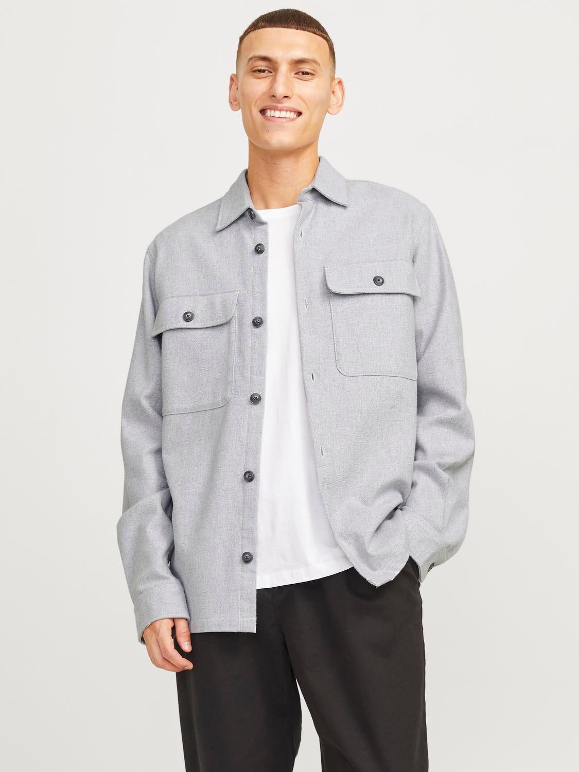 Shops grey denim overshirt