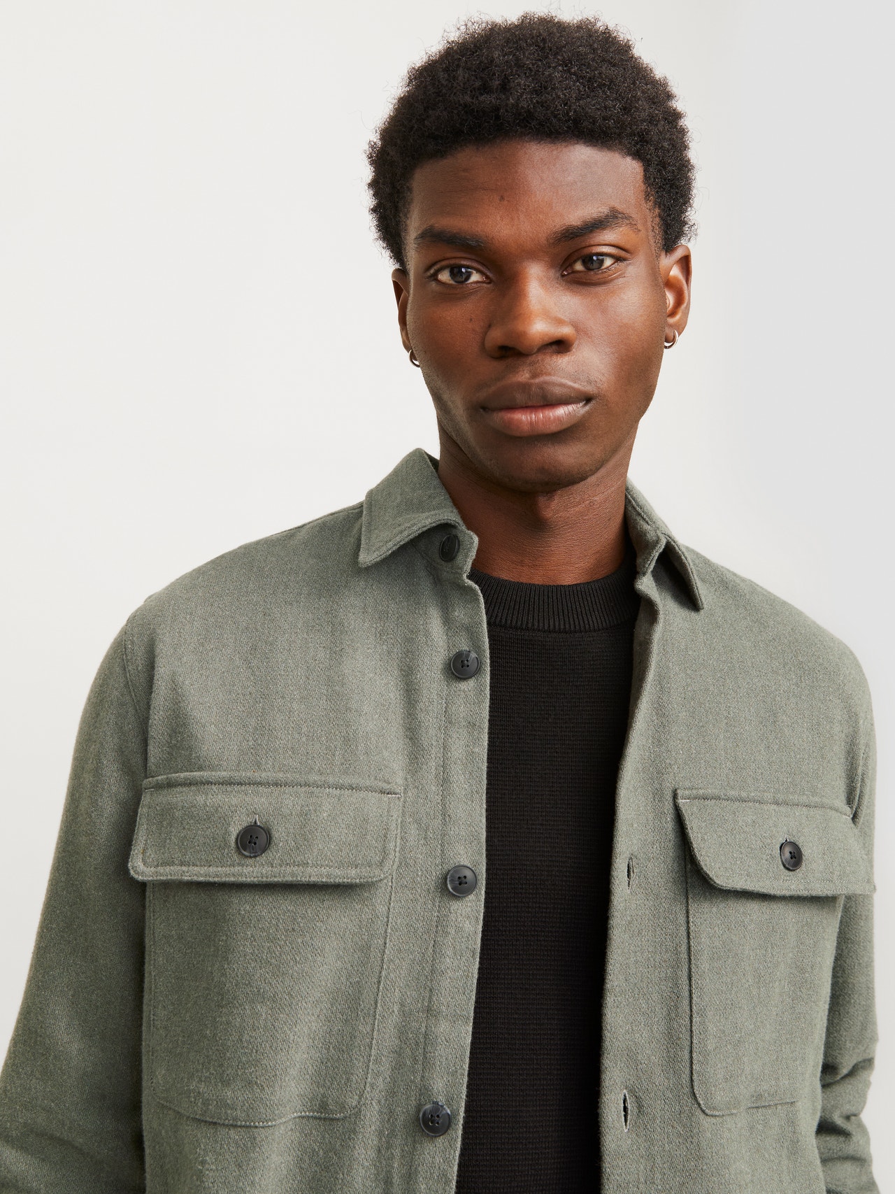Comfort Fit Overshirt Dark Green Jack Jones comfort-fit-overshirt-dark-green-jack-jones