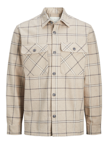 JACK & JONES JPRCCROY Spring Check Overshirt L/S SN, Falcon/Checks: Comfort Fit, S JACK & JONES JPRCCROY Spring Check Overshirt L/S SN, Falcon/Checks: Comfort Fit, S