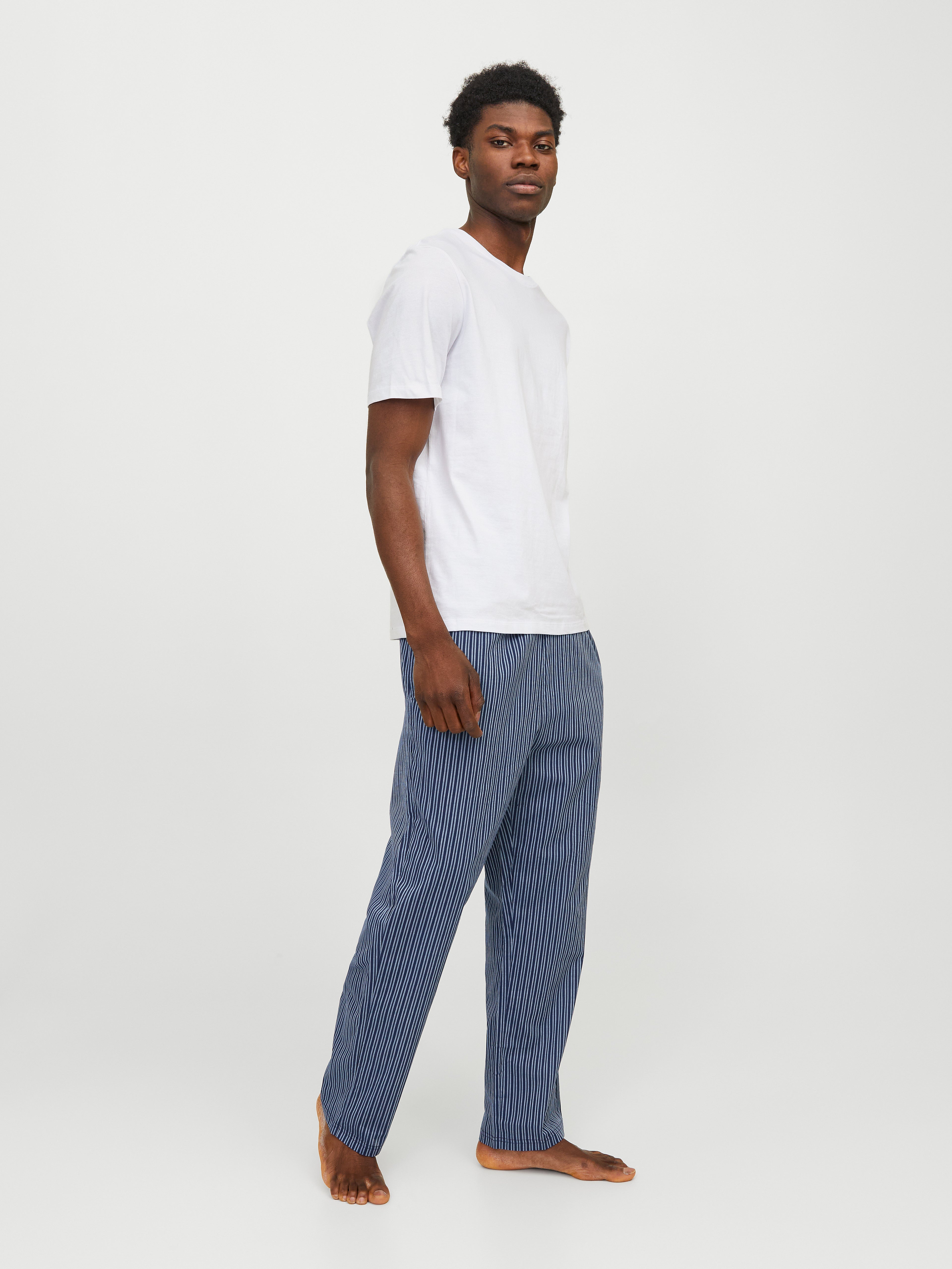 thumbnail image 2 of Jack & Jones Men's 2-Piece Cotton Pyjama Set – Short Sleeve, Crew Neck (S-2XL) 2 of 5