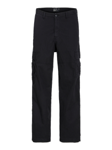 Jack & Jones Krój wide leg Spodnie bojówki -Black - 12263828