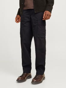 Jack & Jones Krój wide leg Spodnie bojówki -Black - 12263828