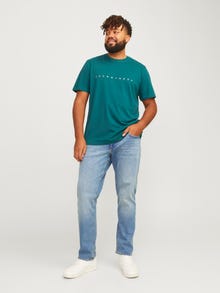 Jack & Jones Plus Size JJIGLENN JJORIGINAL MF 664 NOOS PLS Slim fit -farkut -Blue Denim - 12263886