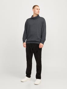 Jack & Jones Plus Size Col roulé -Dark Grey Melange - 12263977