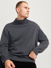 Jack & Jones Plus Size Col roulé -Dark Grey Melange - 12263977