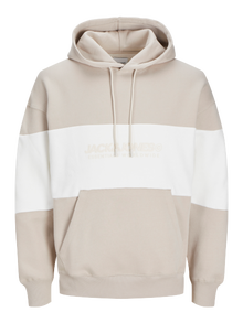 Jack & Jones Plius Logotipas Džemperis -Moonbeam - 12263981