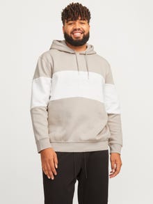 Jack & Jones Plius Logotipas Džemperis -Moonbeam - 12263981