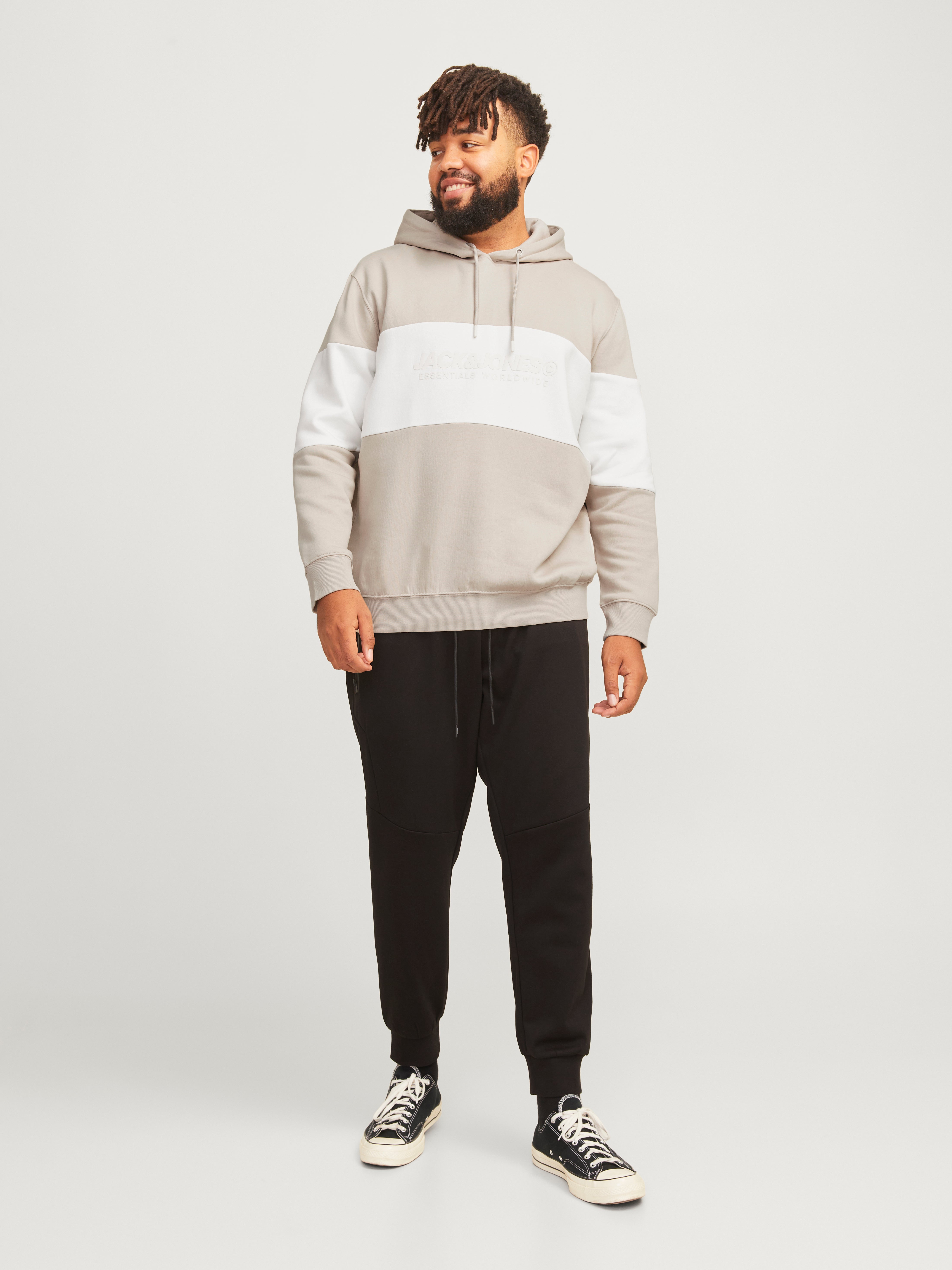 Thumbnail - Plus Size Logo Kapuzenpullover