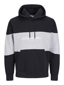 Jack & Jones Plus Size Logo Huppari -Black - 12263981
