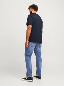 Jack & Jones Plus Size Logotyp T-shirt -Navy Blazer - 12263985