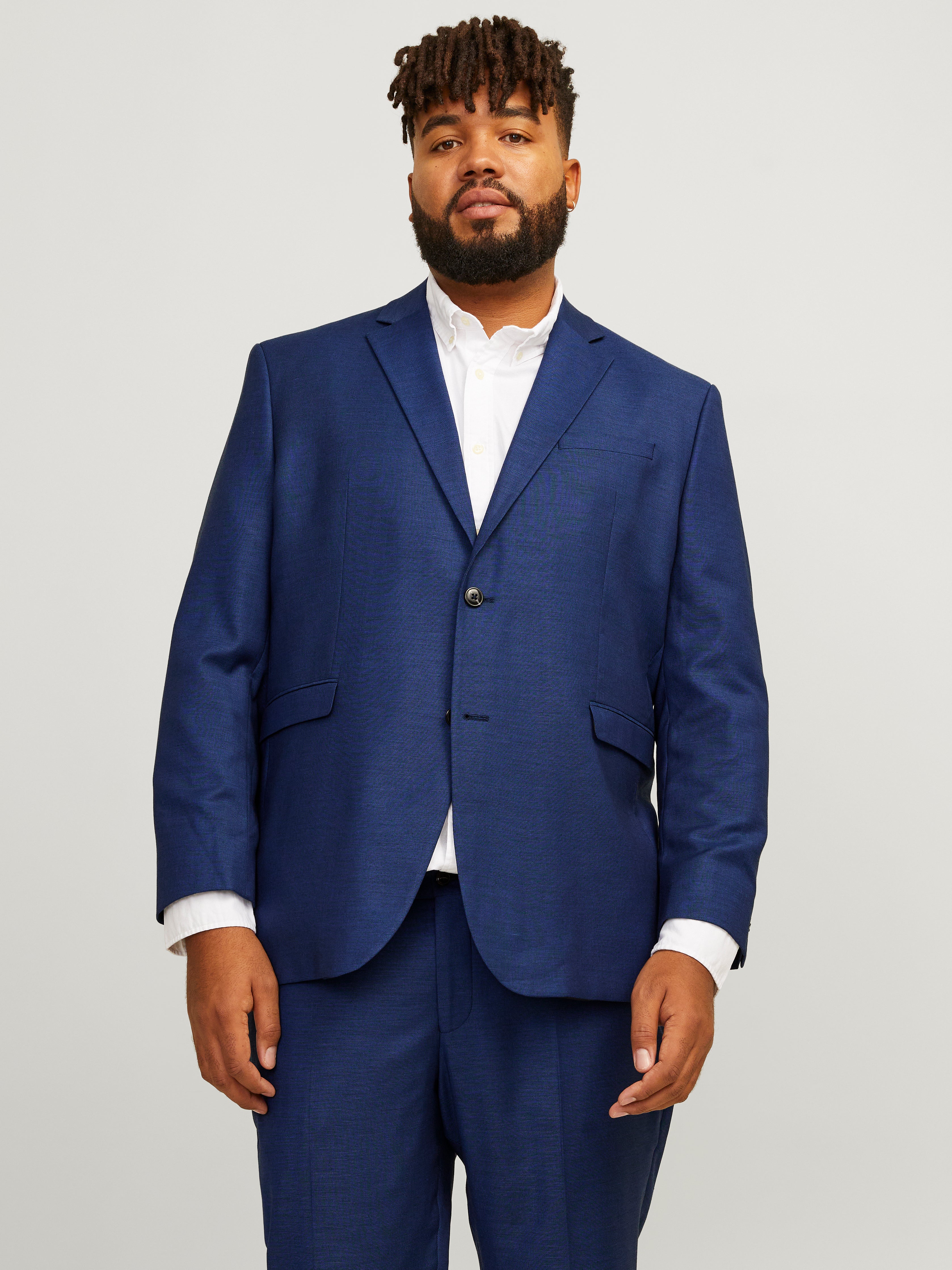 Plus size blue blazer best sale