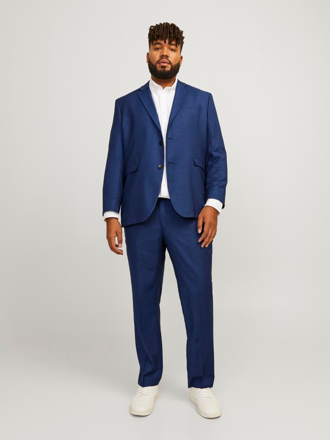 Plus Size Slim Fit Blazer Dark Blue Jack Jones