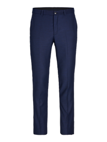 Jack & Jones Μεγάλο μέγεθος Λεπτή εφαρμογή Παντελόνι κατά παραγγελία -Dark Navy - 12263989