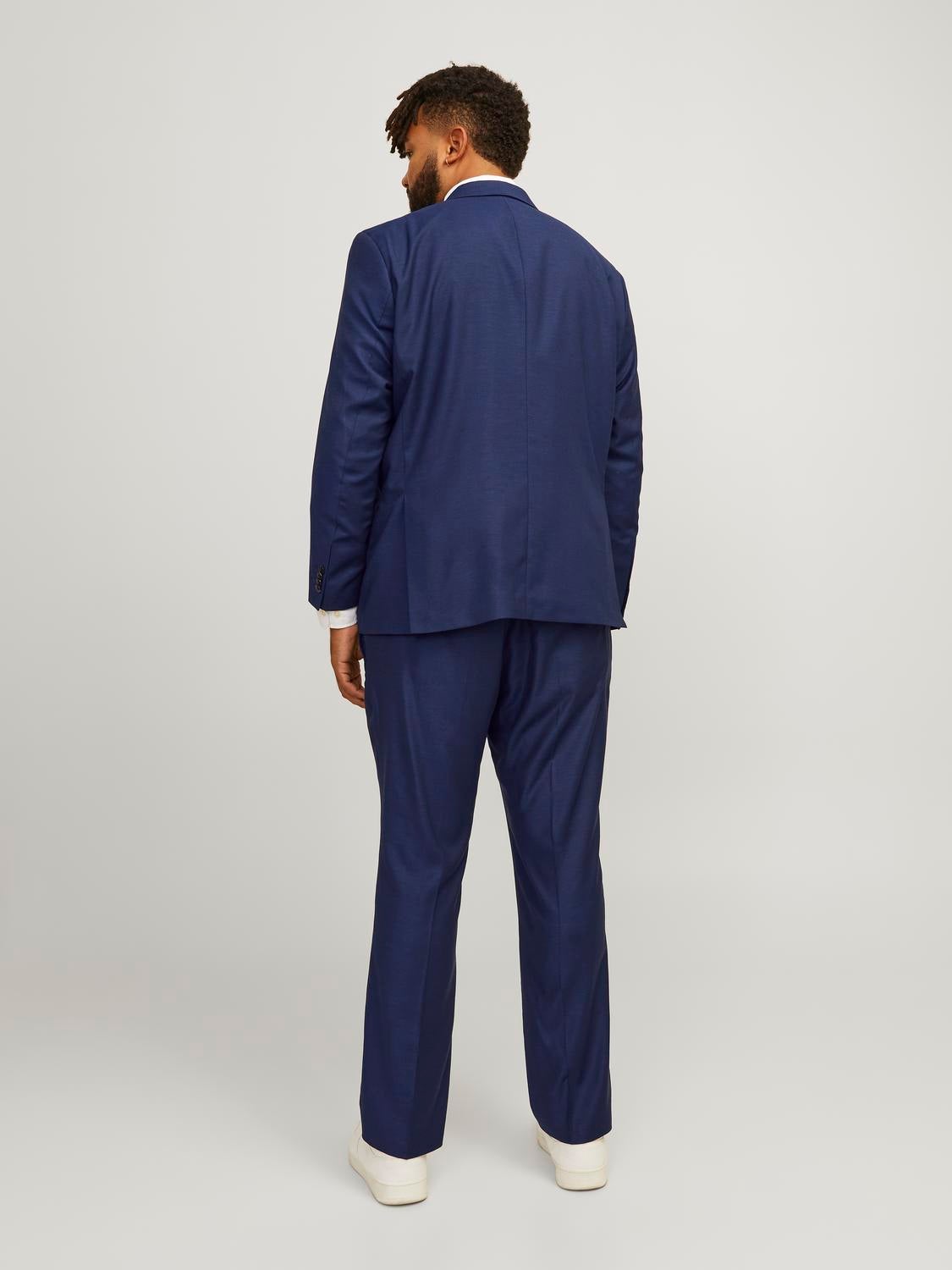 Plus Size Slim Fit Tailored Pants Dark Blue Jack Jones