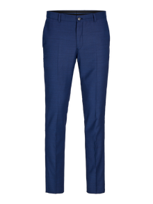 Jack & Jones Μεγάλο μέγεθος Λεπτή εφαρμογή Παντελόνι κατά παραγγελία -Medieval Blue - 12263989