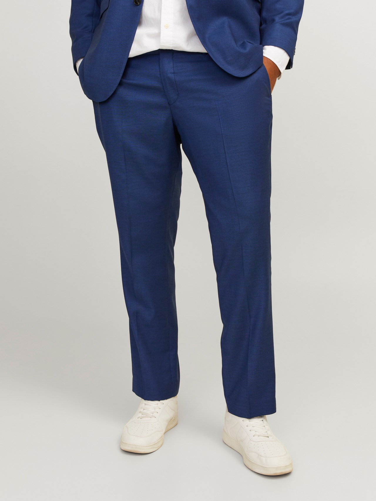 Jack & Jones Plus Size Slim Fit Tailored Trousers -Medieval Blue - 12263989