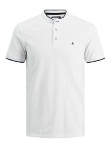 Jack & Jones Plus Size Plain Polo -White - 12263990